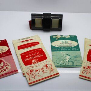 Tru-Vue View Master Stereoscope Vintage Classic Bakelite Viewer With 10 Cards
